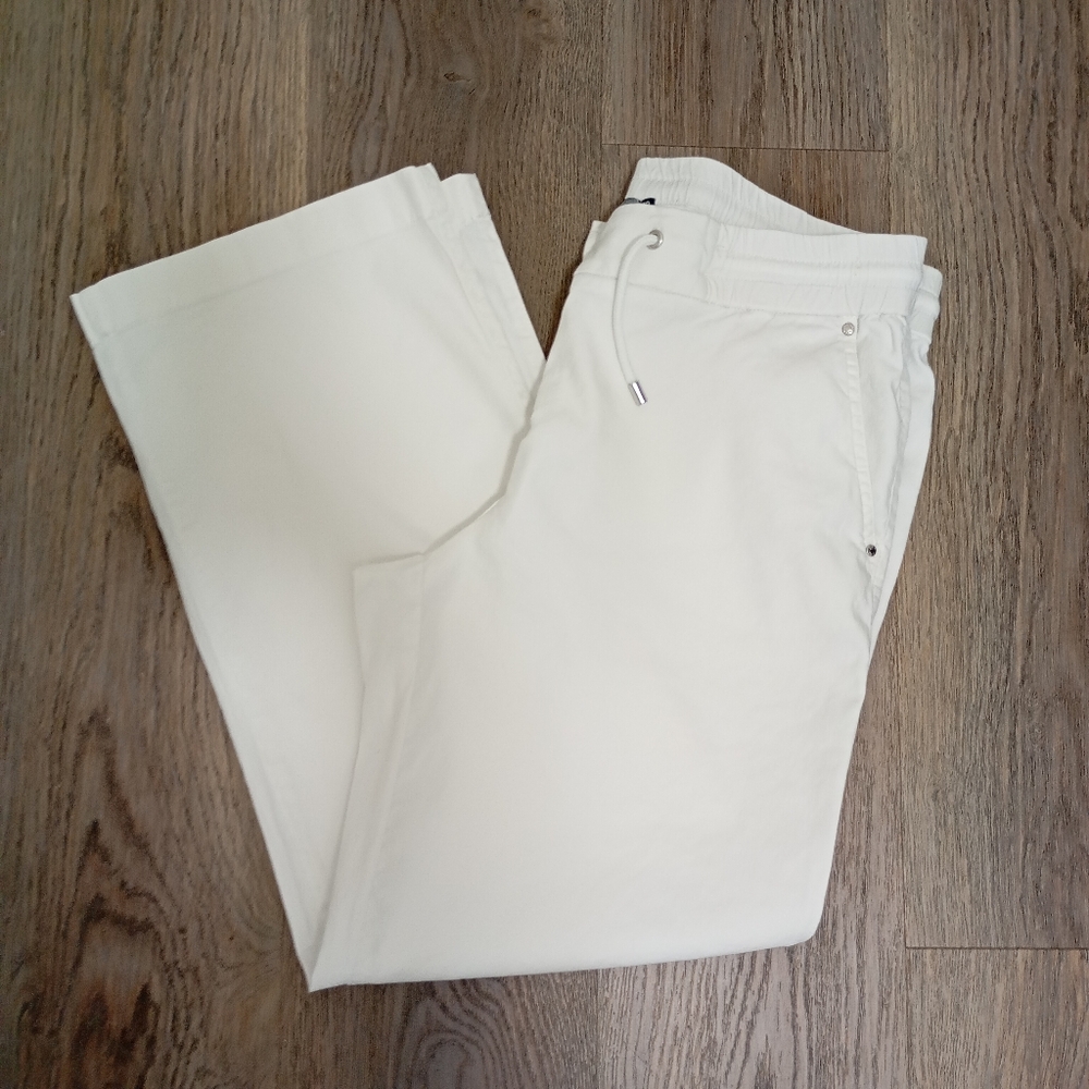 Gardeur White Straight Leg Fabric Pants Size 40(M)  (FLAW)
